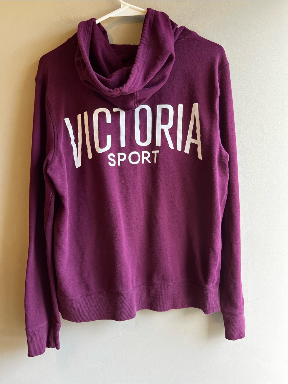 Victoria's Secret Sport Plum Logo Hooded Sweatshirt M